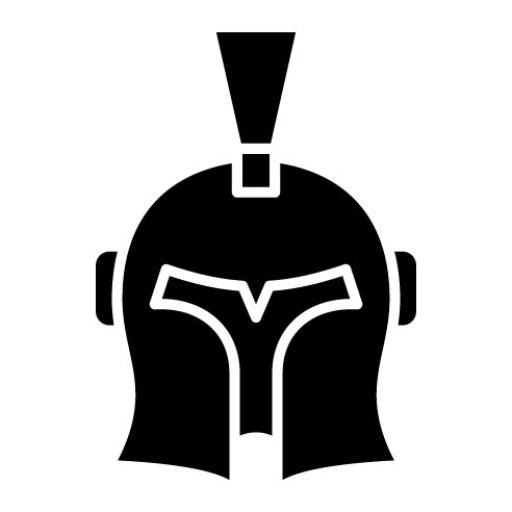 Armor Helmet Glyph Icon