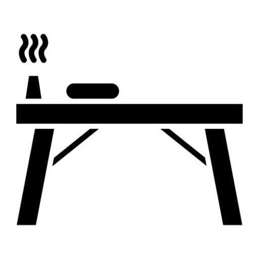 Spa Bed Glyph Icon