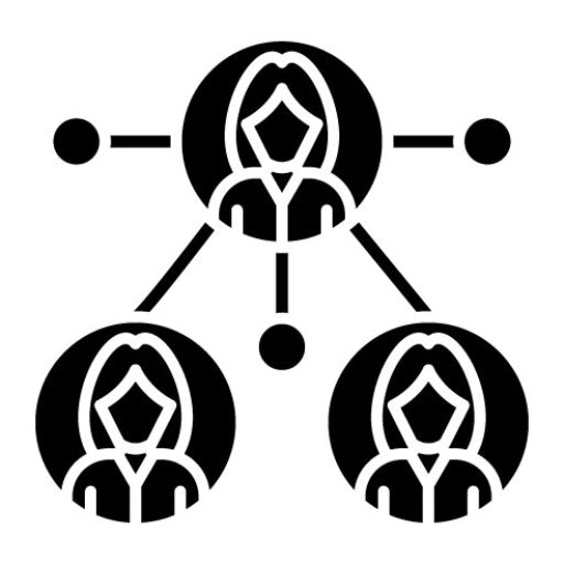 Affiliate Marketing Glyph Icon | Seo and Web