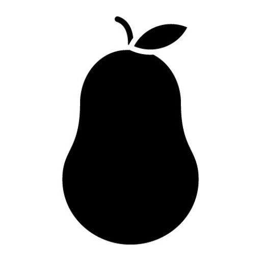 Pear Glyph Icon