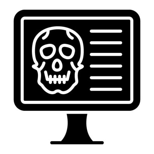 Computer Hacked Glyph Icon | Security