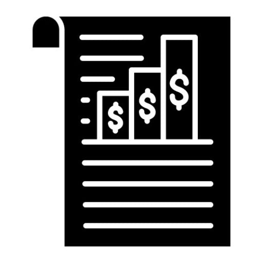 Business Document Glyph Icon
