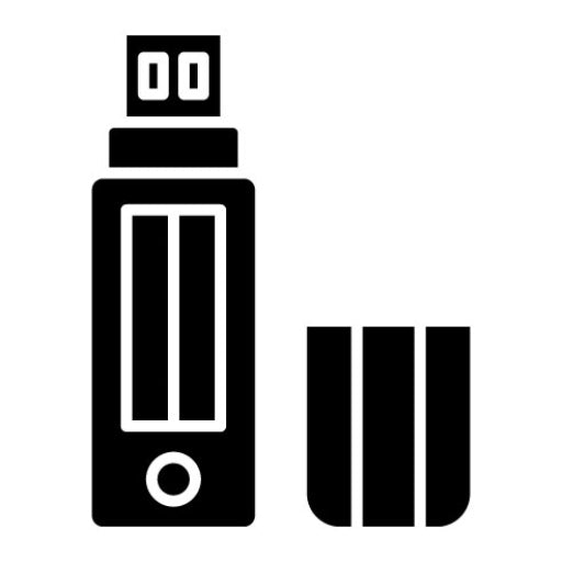 USB Glyph Icon | Networking and Data Sharing