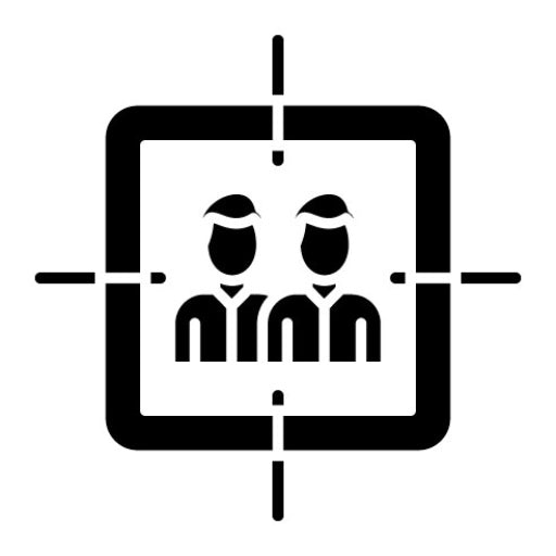 Target Audience Glyph Icon | Business and Finance