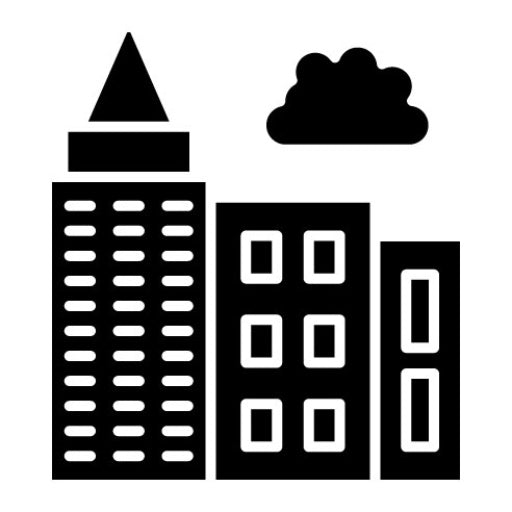 Trade Center Glyph Icon | Business and Finance