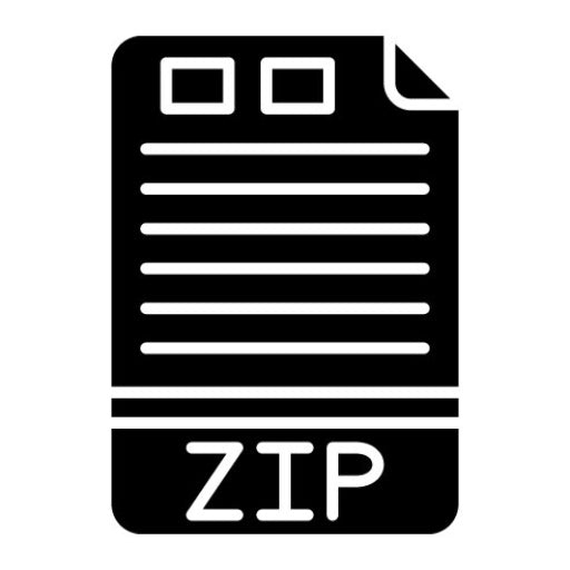 ZIP Glyph Icon | File Formats