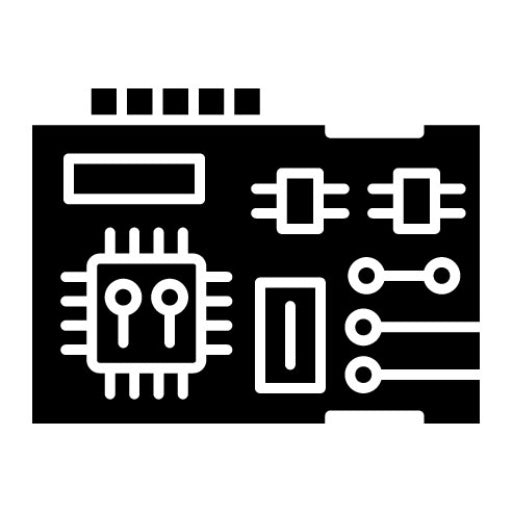 Circuit Glyph Icon | Artificial Intelligence