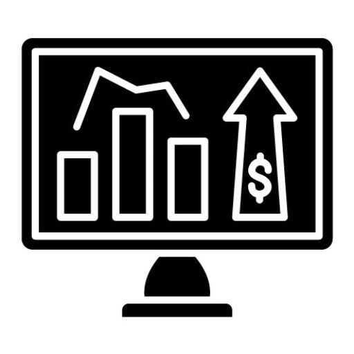 Web Stats Glyph Icon | Business & Economy