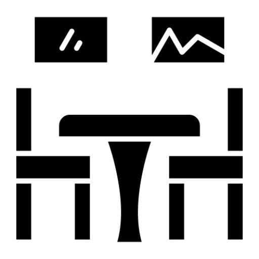 Dining Room Glyph Icon