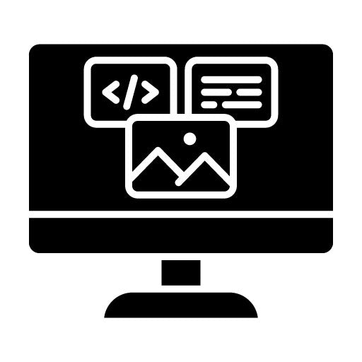 Web Design Glyph Icon