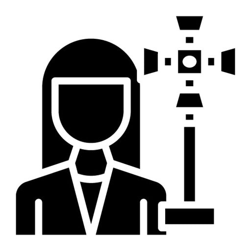 Gaffer Female Glyph Icon
