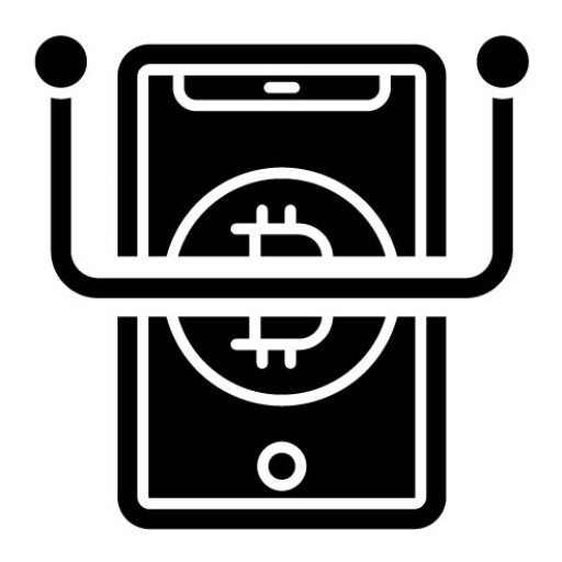 Crypto Halving Glyph Icon