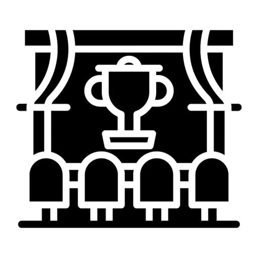 Theater Award Glyph Icon