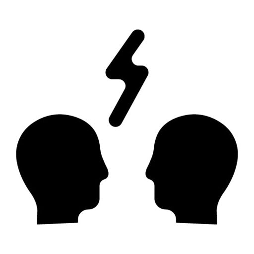 Conflict Glyph Icon | Generation Gap