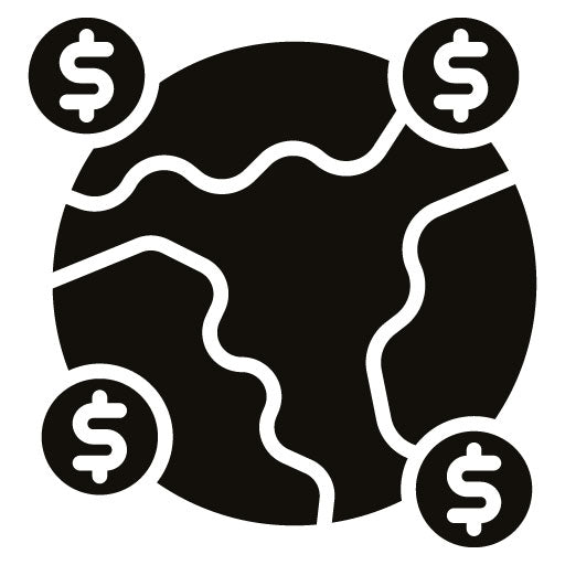 Global Glyph Icon | Gig Economy