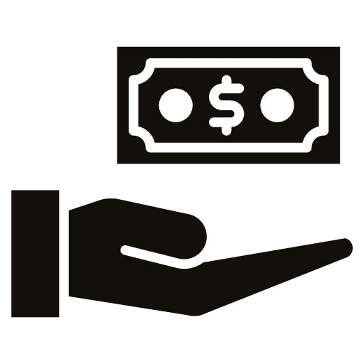 Minimum Wage Glyph Icon