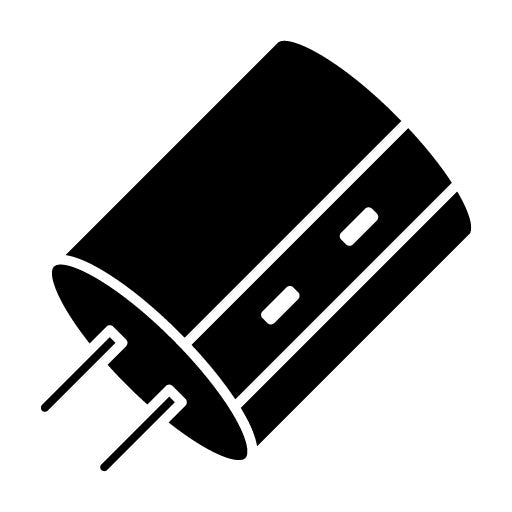 Capacitor Glyph Icon
