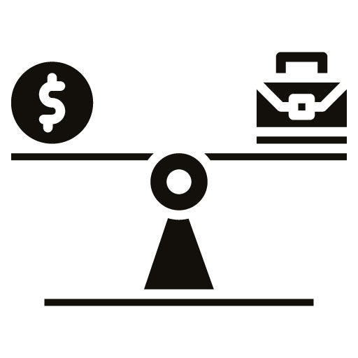 Work Life Balance Glyph Icon | Gig Economy