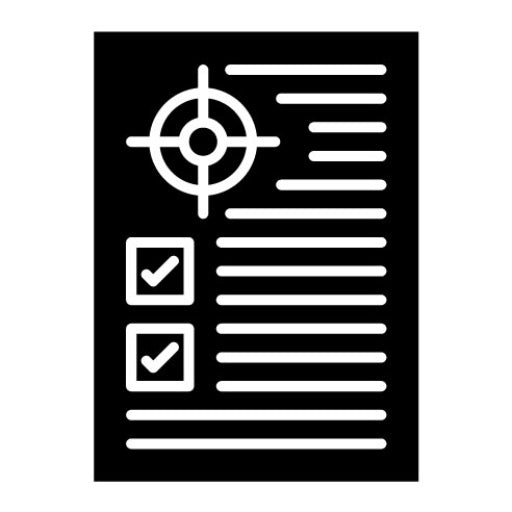 Action Plan Glyph Icon | Business Training