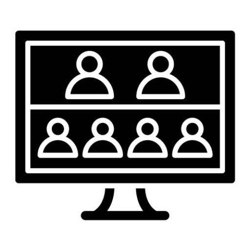 Webinar Glyph Icon | Business Training