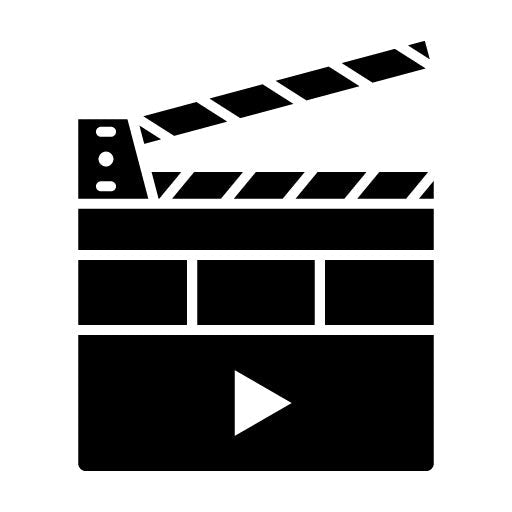 Film Clapperboard Glyph Icon