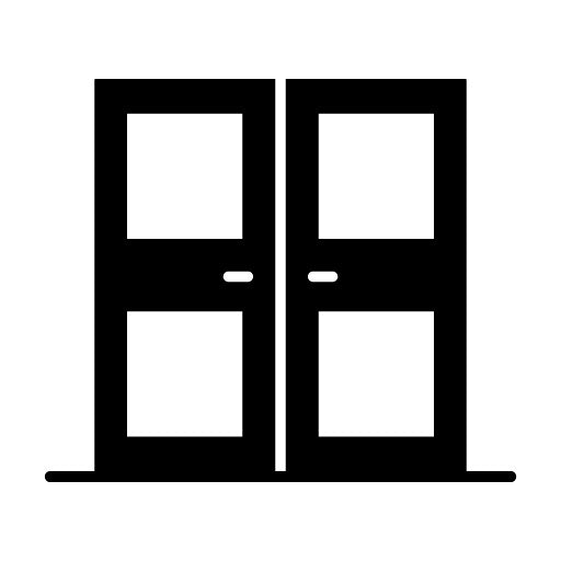 Exit Door Glyph Icon