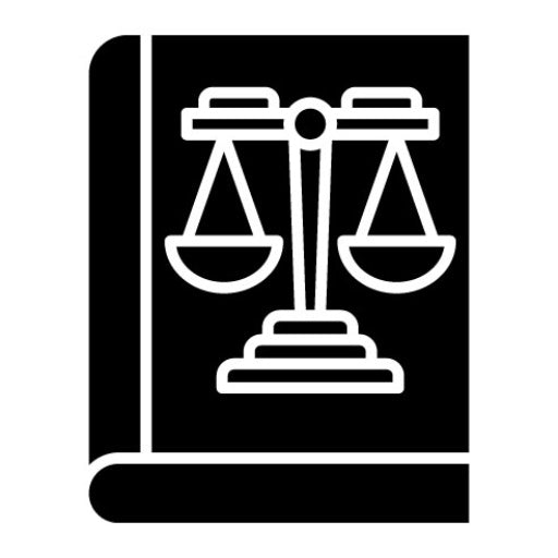 Law Book Glyph Icon | Law & Legislation