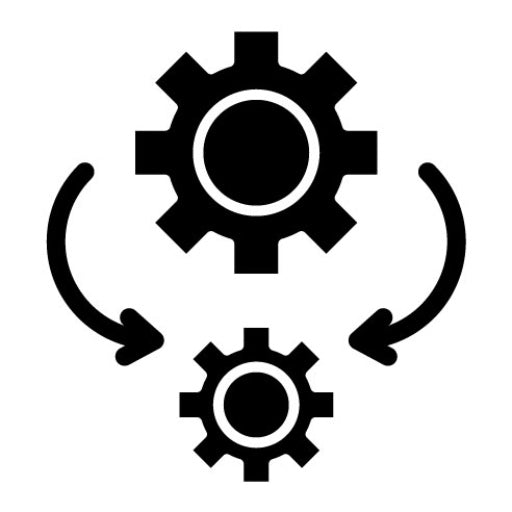 Automation Glyph Icon | No Code