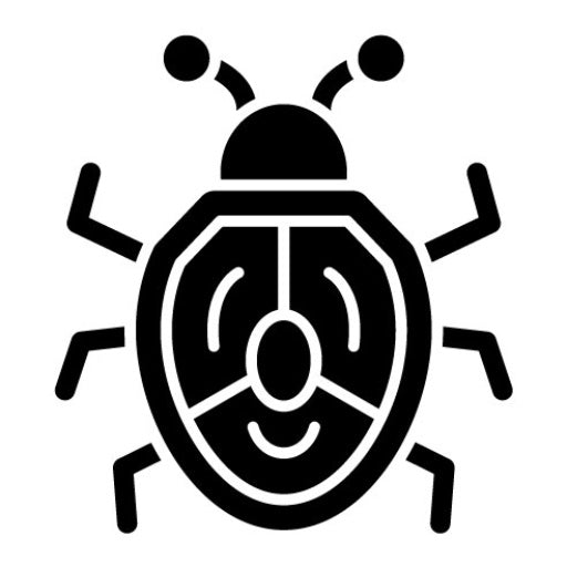 Bug Glyph Icon | No Code