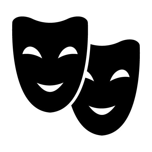 Theater Masks Glyph Icon