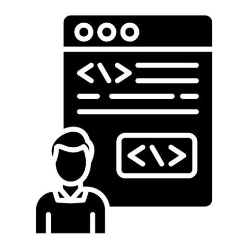 Citizen Developer Male Glyph Icon