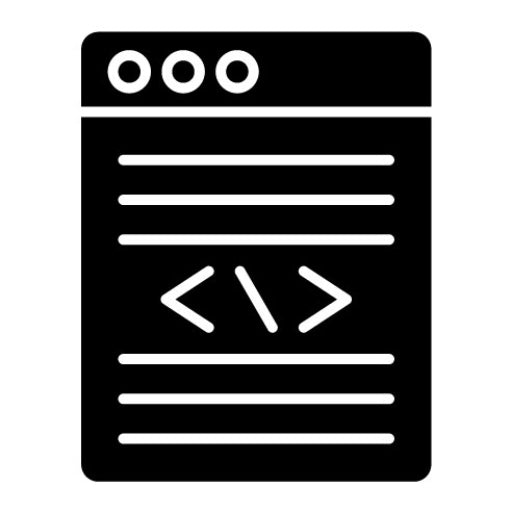 Coding Glyph Icon | No Code