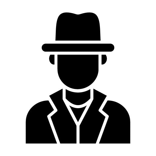 Detective Glyph Icon