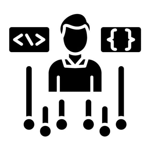 Programming Skills Glyph Icon