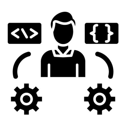 Tech Savvy User Glyph Icon