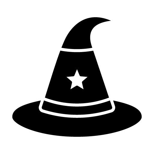 Witch Hat Glyph Icon