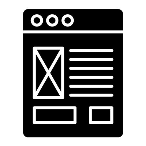 Website Template Glyph Icon