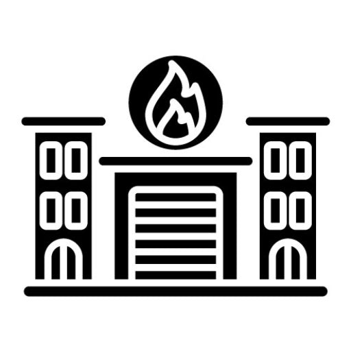 Building Fire Glyph Icon | Survival