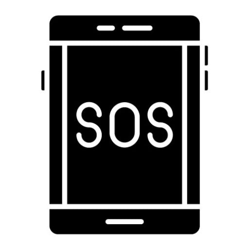 Cell Phone Glyph Icon