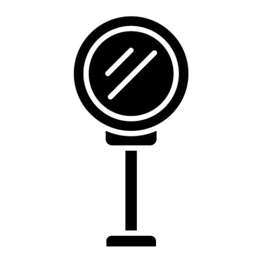 Signal Mirror Glyph Icon