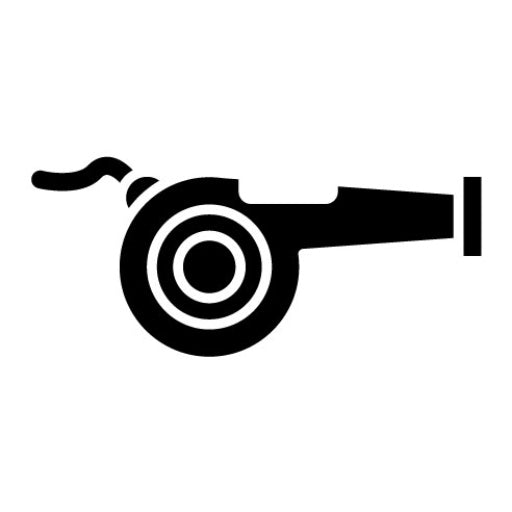 Whistle Glyph Icon | Survival