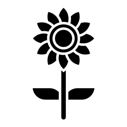 Wild Plants Glyph Icon
