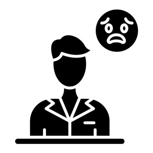 Afraid Glyph Icon