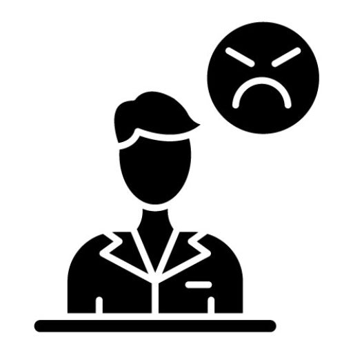 Angry Glyph Icon