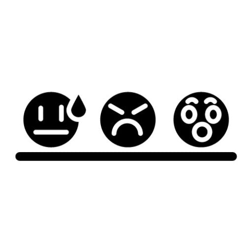Basic Emotion Glyph Icon