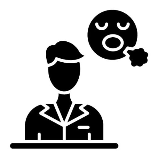 Calm Down Glyph Icon