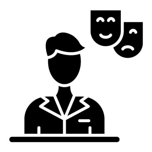 Drama Glyph Icon