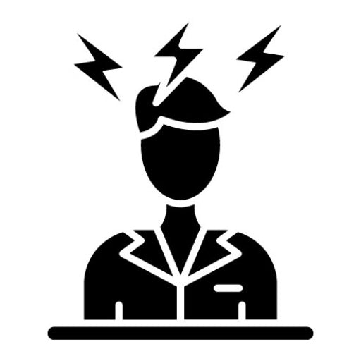 Frustrated Glyph Icon