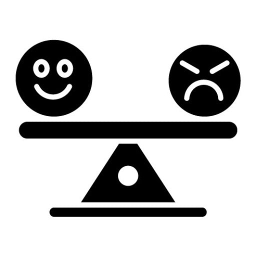 Understanding Emotions Glyph Icon