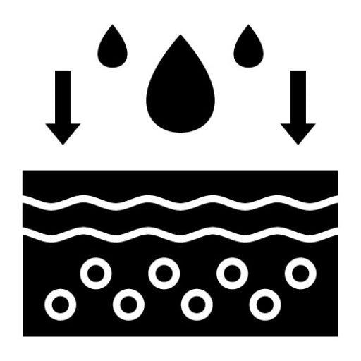 Absorption Glyph Icon | Skincare